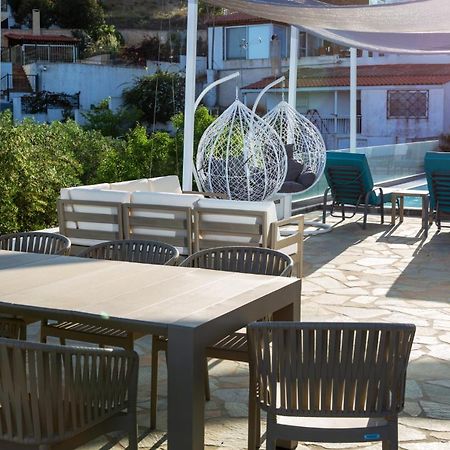 Villa Luna Private Heated Hydro Pool Bbq Beach 4Min Agia Marina Mikrolimanou Eksteriør bilde