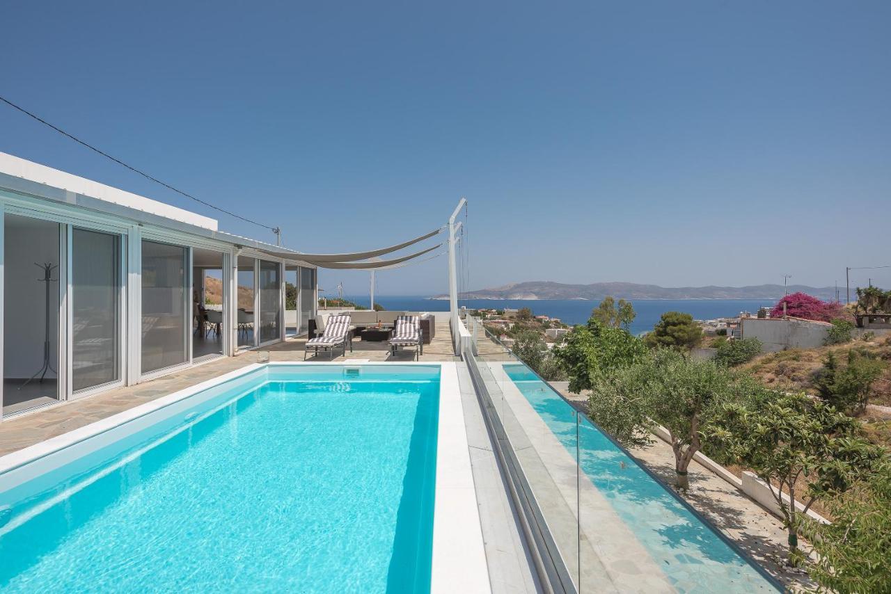 Villa Luna Private Heated Hydro Pool Bbq Beach 4Min Agia Marina Mikrolimanou Eksteriør bilde