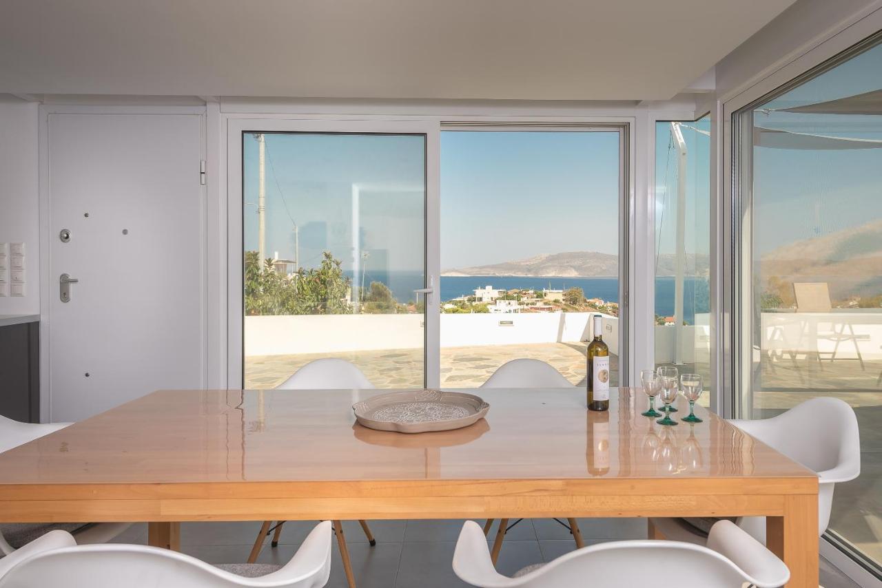 Villa Luna Private Heated Hydro Pool Bbq Beach 4Min Agia Marina Mikrolimanou Eksteriør bilde