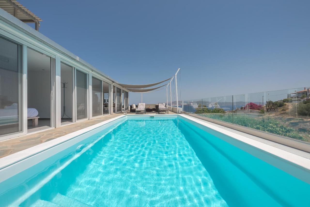 Villa Luna Private Heated Hydro Pool Bbq Beach 4Min Agia Marina Mikrolimanou Eksteriør bilde