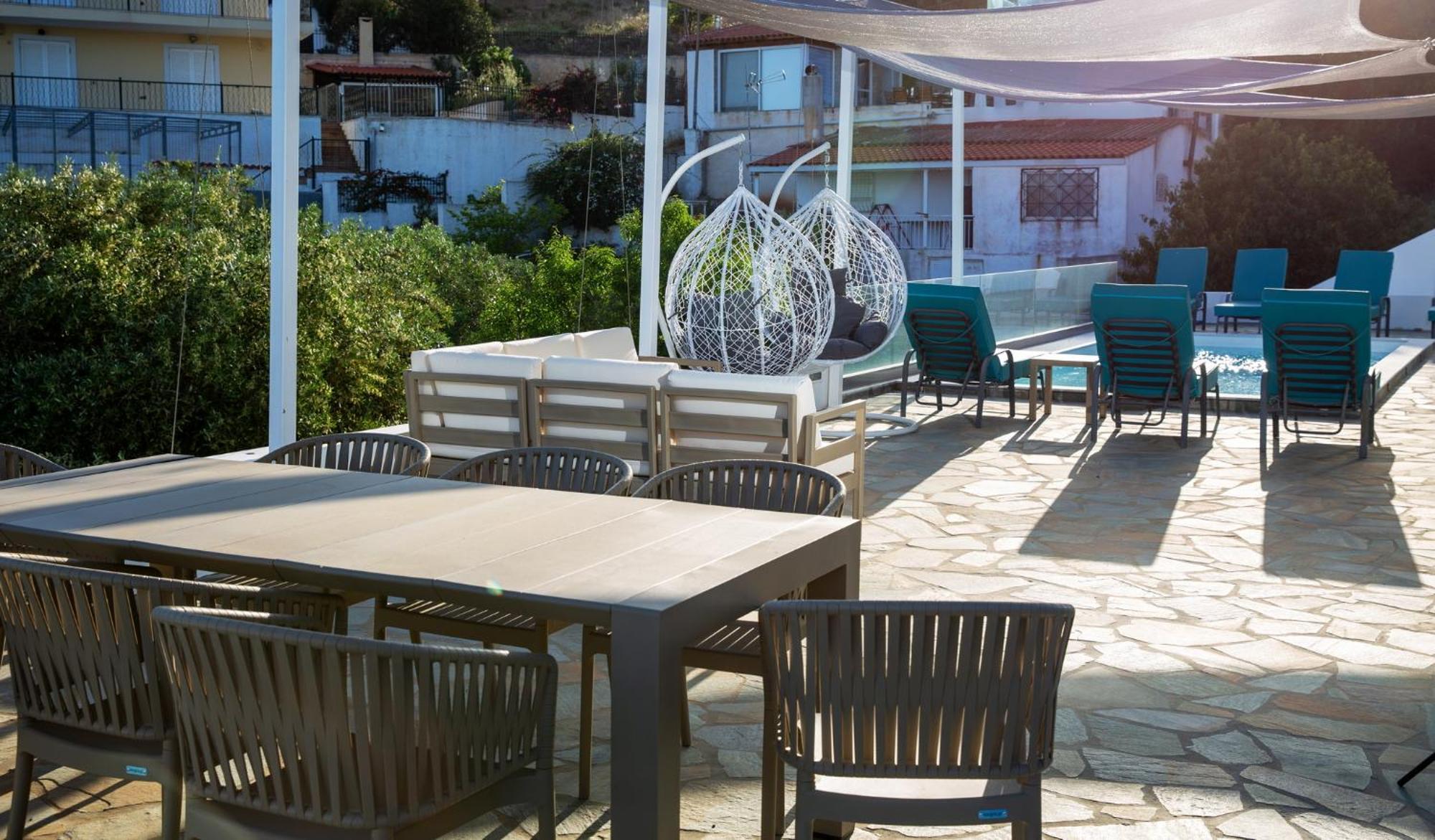 Villa Luna Private Heated Hydro Pool Bbq Beach 4Min Agia Marina Mikrolimanou Eksteriør bilde